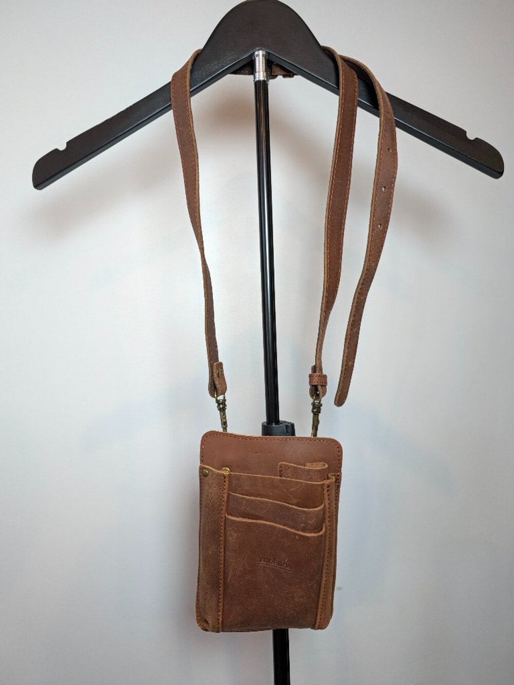 TOURBON Women Vintage Leather Shoulder Bag 4-in-1 Garden Tools Belt Holster